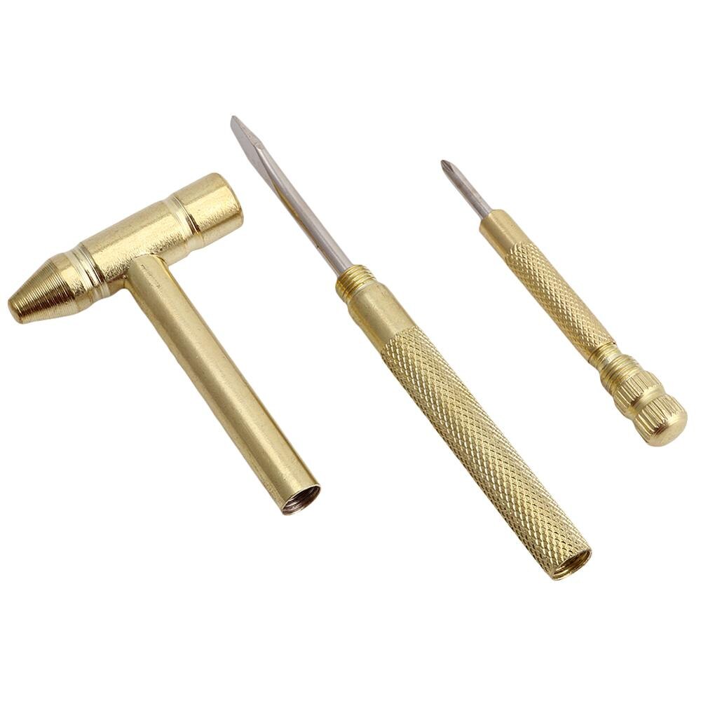 6 in1 Micro Mini Multifunction Copper Hammer 3 kinds Screwdrivers Hand Tools