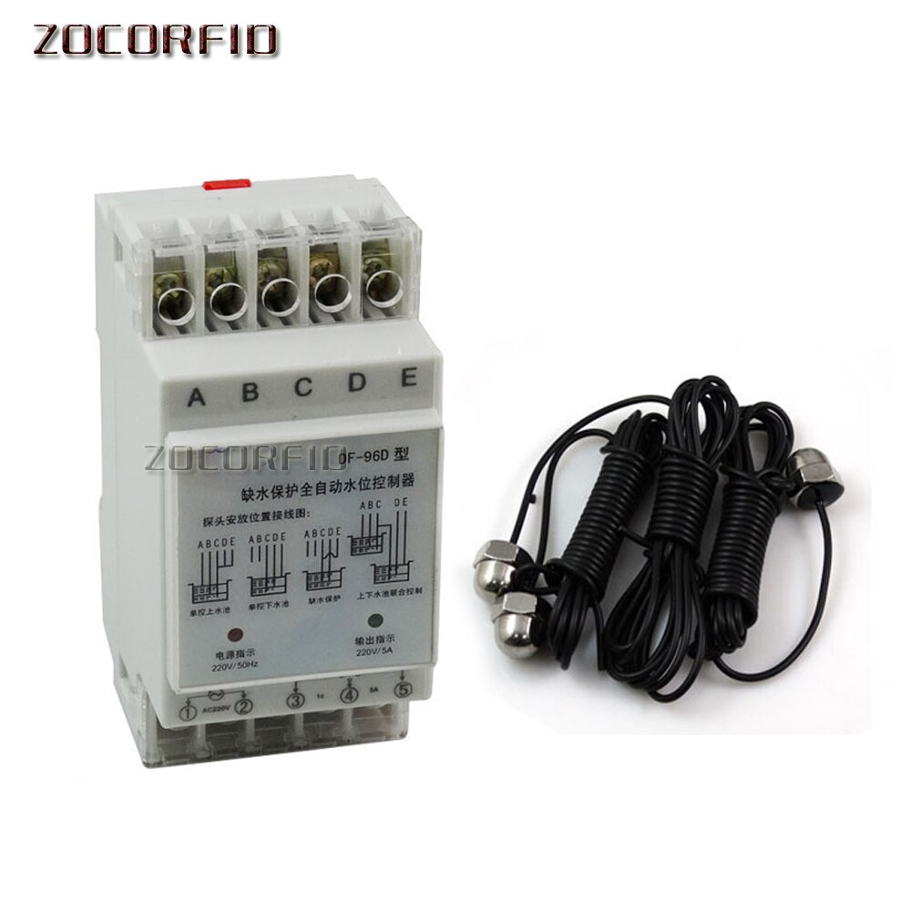DF-96D DF96B Automatic Liquid Switch protection automatic water level controller Pump Controller with three probes 5A 220v
