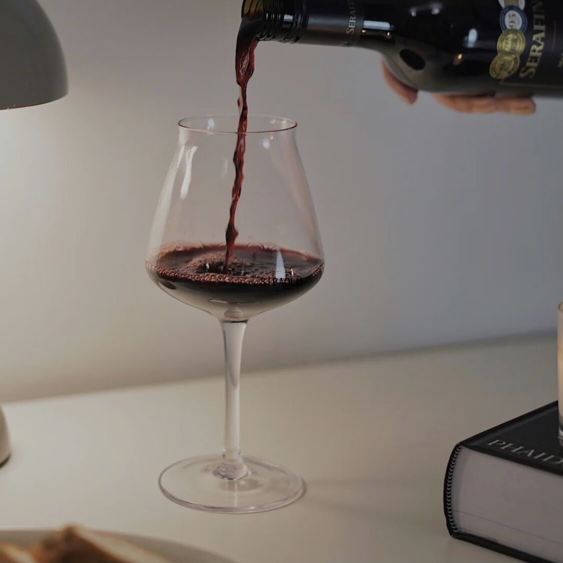 Copa con olor a fragancia, copa de vino tinto con personalidad creativa, degustación de vidrio, cerveza, casa, Hotel, taza estilo restaurante