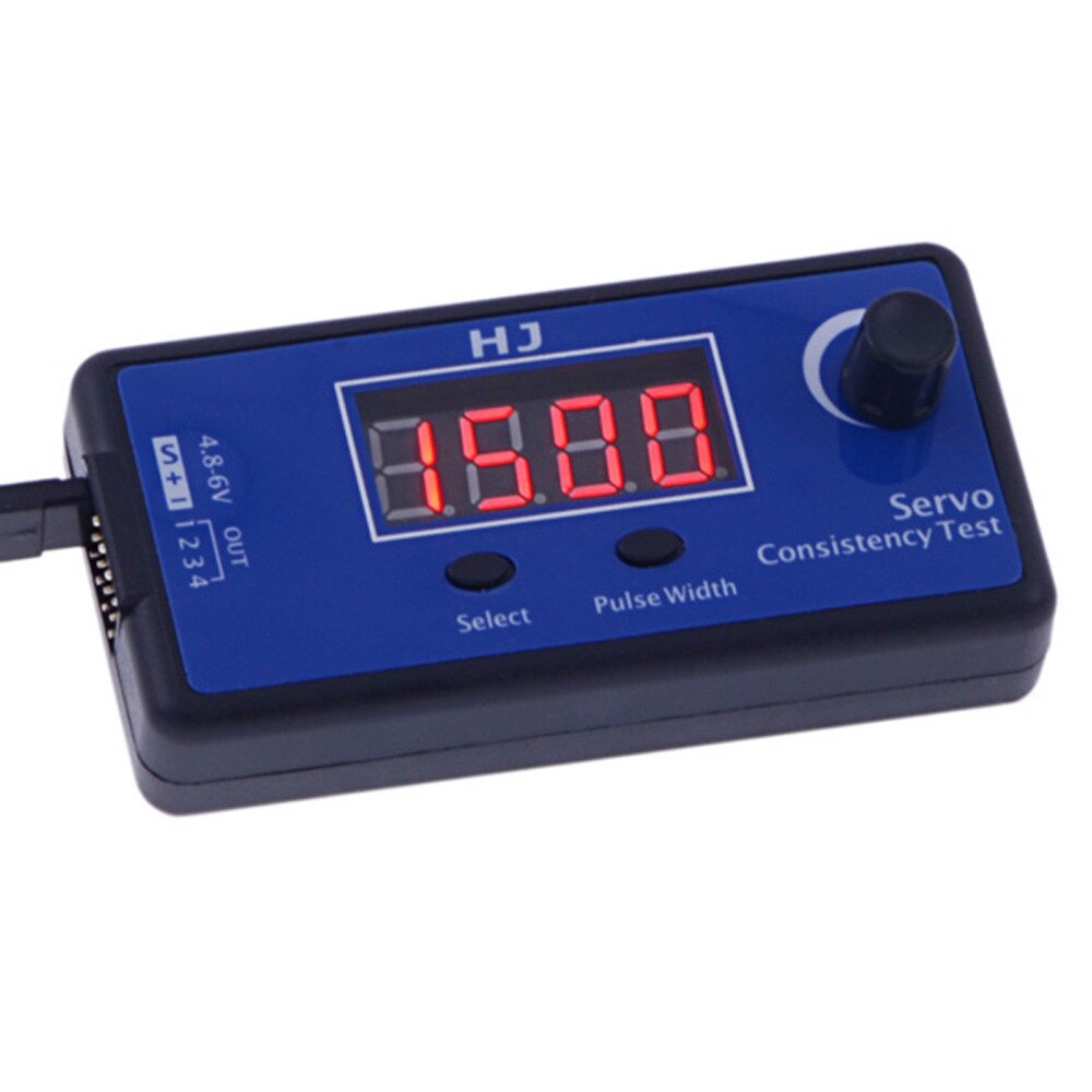 Dc 4.8-6v mini 3 -moodia digitaalinen servo/esc-konsistenssitesteri ohjausvaihteiston mittaus rc-helikopterin lentokoneauton työkalulle