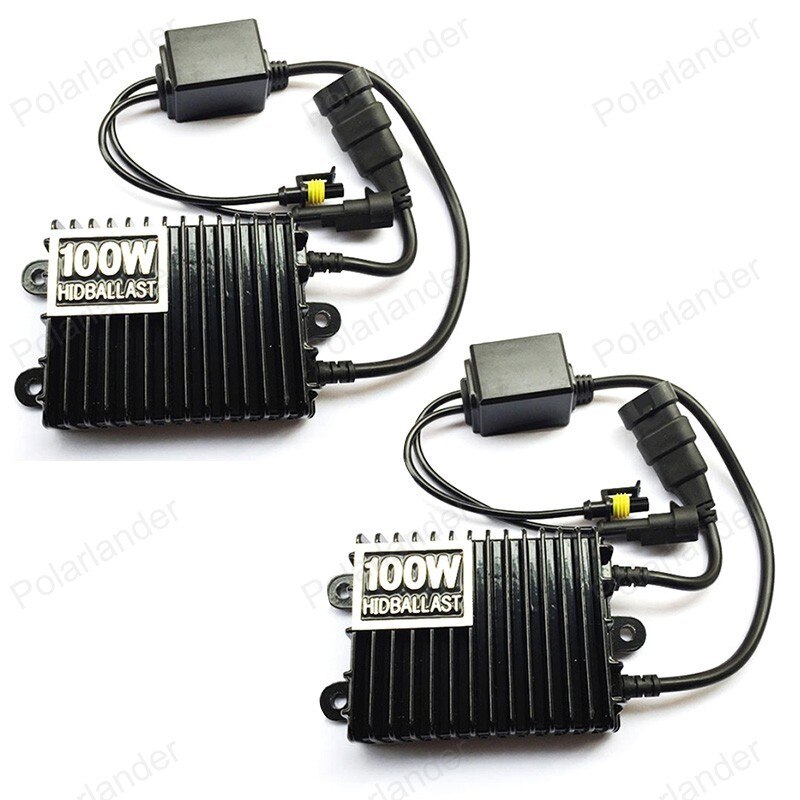 100W Digital slim hid ballast blocks electronic ballast for HID xenon H3 H4 HB3 9005 HB4 9006 6000K 8000K 12V xenon ballast