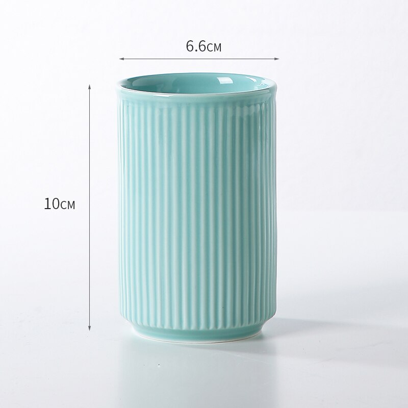 Toothbrush cup Couple gargle cup Wedding decorations Ceramic bathroom accessories Valentine's Day Family Hotel Supplies: N