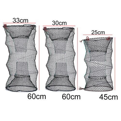 1 pc pêche pliable piège fonte garder Net crabe écrevisses homard attrape-Pot piège poisson filet anguille crevette vivant appât offre spéciale