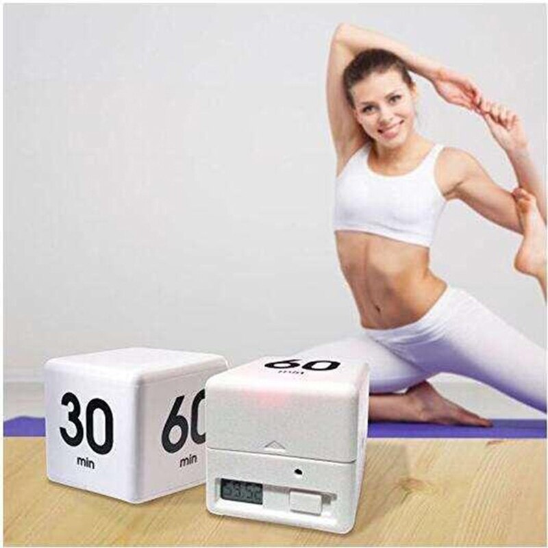 Cute Kitchen Timer Digital Cube Miracle Multi-function Timer 5/15/30/60 Minutes Time Management Children's Timer Exercise Timer