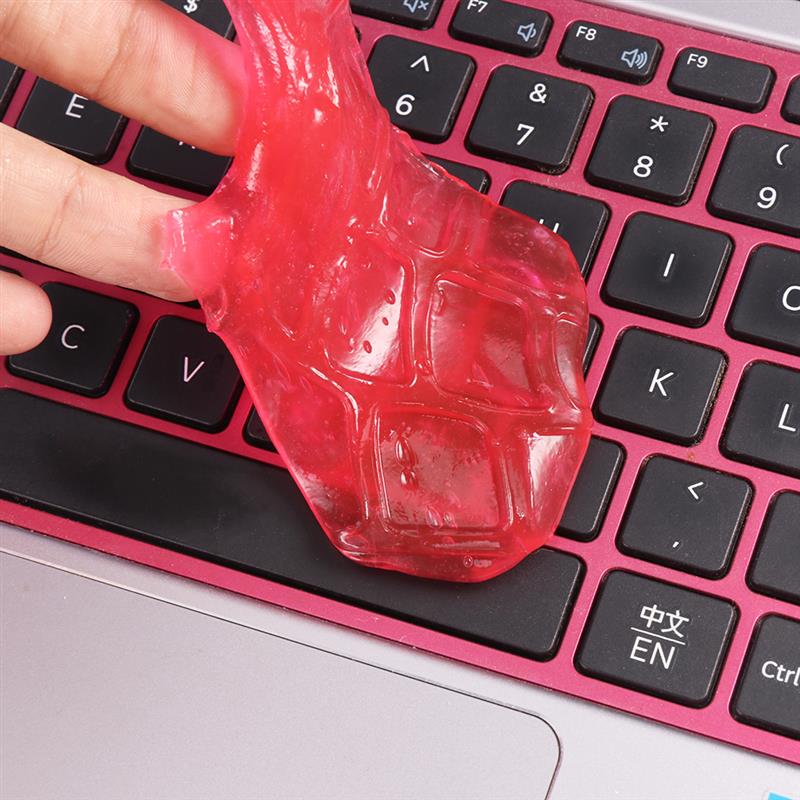 Nettoyant anti-poussière pour clavier | Multifonction, doux, sûr pour voiture, nettoyant colle, gomme, Gel nettoyant pour intérieur automobile, nettoyant pour poussière de clavier, éponge en microfibre