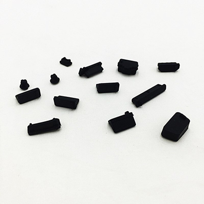 Silicone Anti Dust Plug Cover Stopper Laptop Stof Plug Laptop Usb Stof Plug Laptop Computer Accessoires: Black