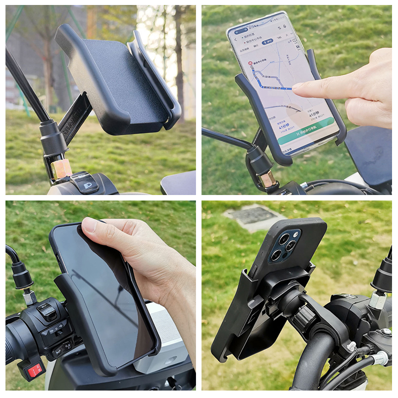 Supporto per telefono da manubrio per passeggino Mumm Papà Supporto per telefono cellulare vivavoce universale per supporto per cellulare da manubrio per moto