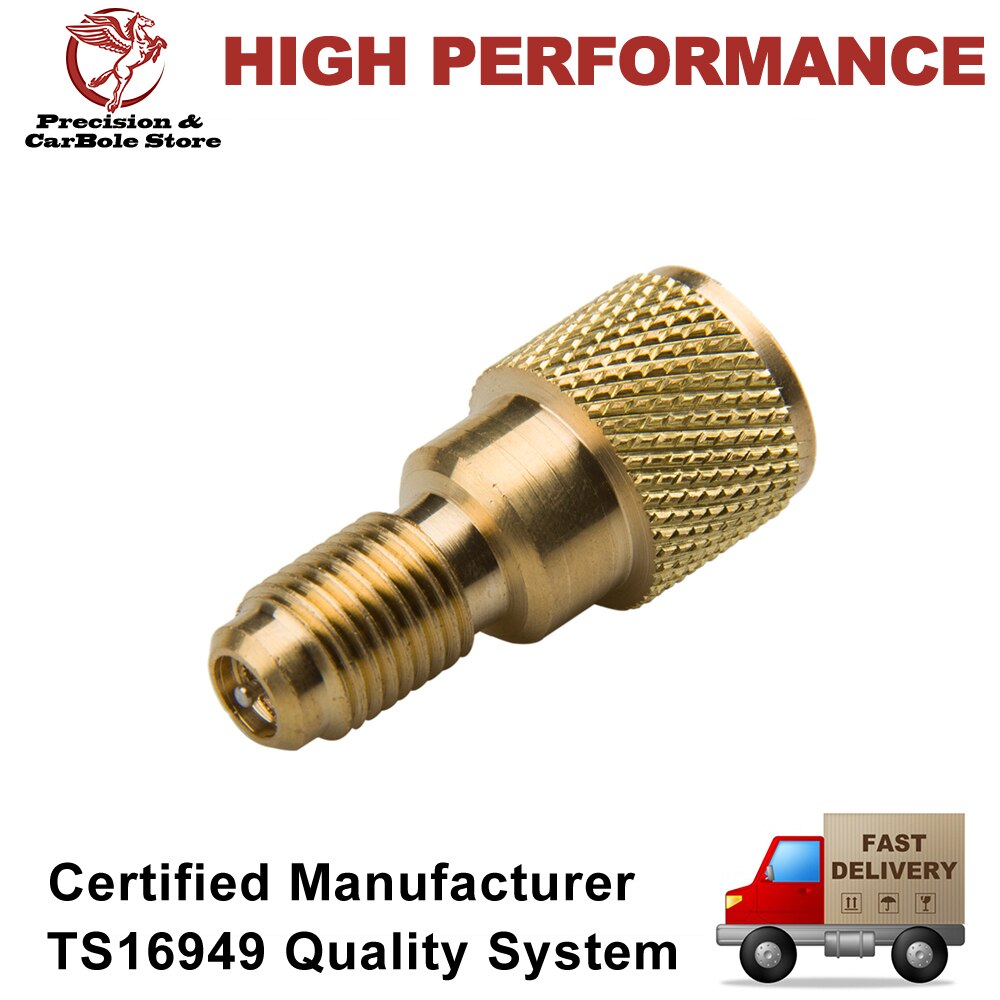 R134a Brass Can Tap Valve, AC DV-134 Refrigerant Tap Dispensing Valve 1/2" ACME Thread Adapter Opener Valve