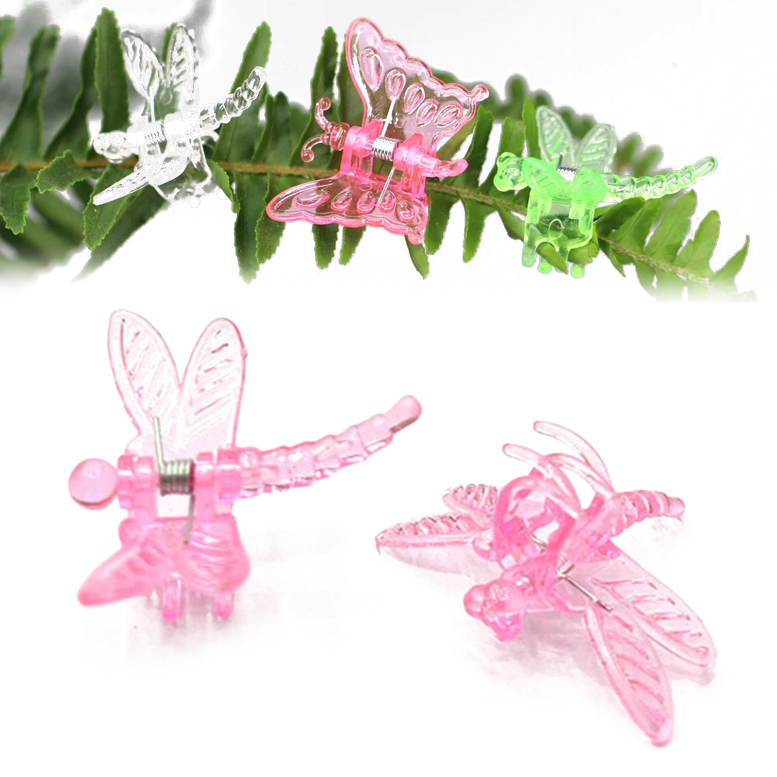 Clips De Support Pour Plantes En Forme De Libellule - Lot De 70, 80 Ou 100 - En Plastique Résistant Aux Intempéries Pour Plantes Grimpantes