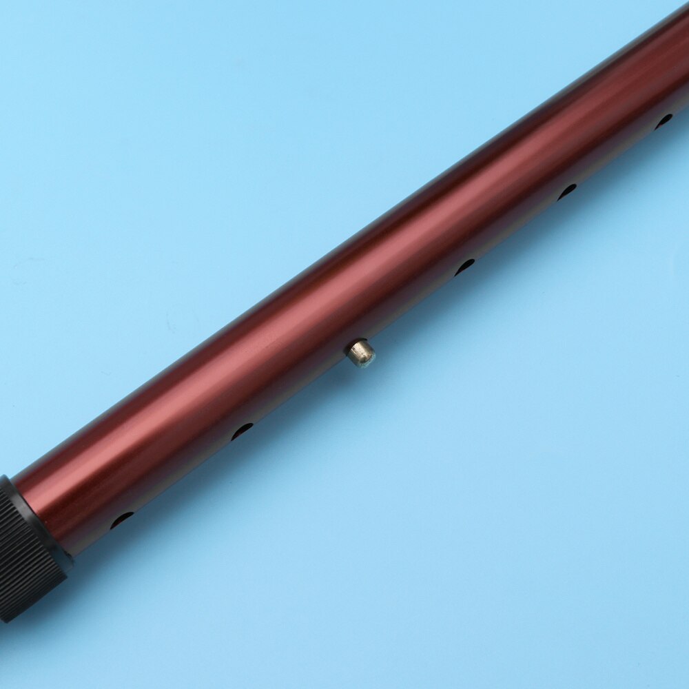 Six-section Telescopic Trekking Pole Walking Cane Aluminium Alloy Anti-skid Adjustable Walking Stick (Brown)
