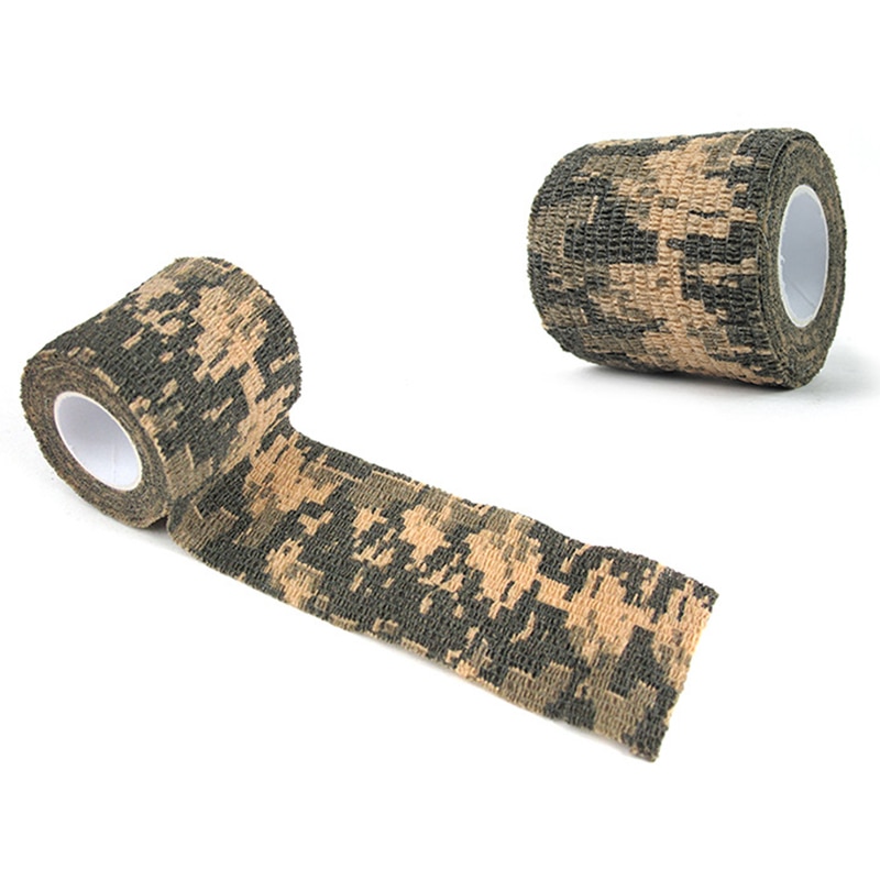 Bande de Camouflage adhésif Camouflage furtif chasse furtif ruban Non-tissé rétractable retenant le ruban Non tissé rétractable en plastique: 01