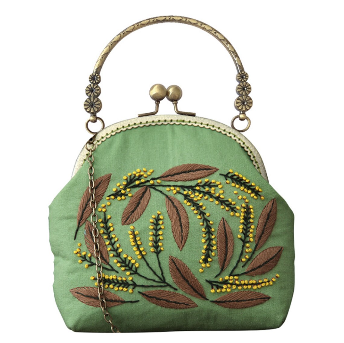 Chinesisch Einfach Stickerei DIY Blume Taschen Brieftasche Handtasche Kreuz Stich setzt Bausatz Hand NäHenne Handgemachte Handtasche Kreative: 17 müssen nähen du selber