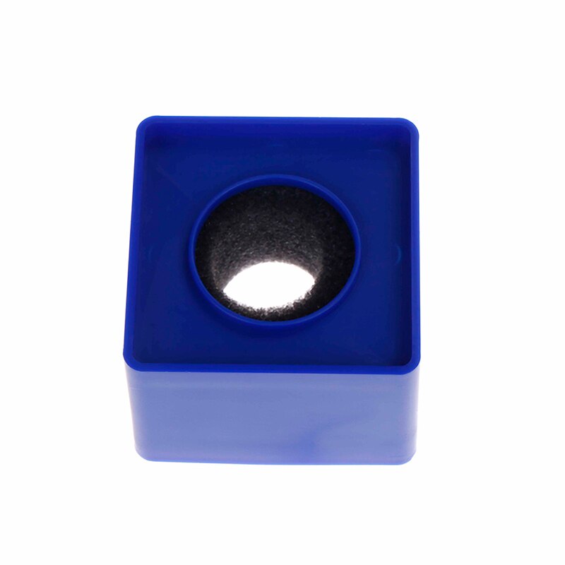 1pc ABS Square Shaped Interview KTV Mic Microphone Logo Flag Station: Blue