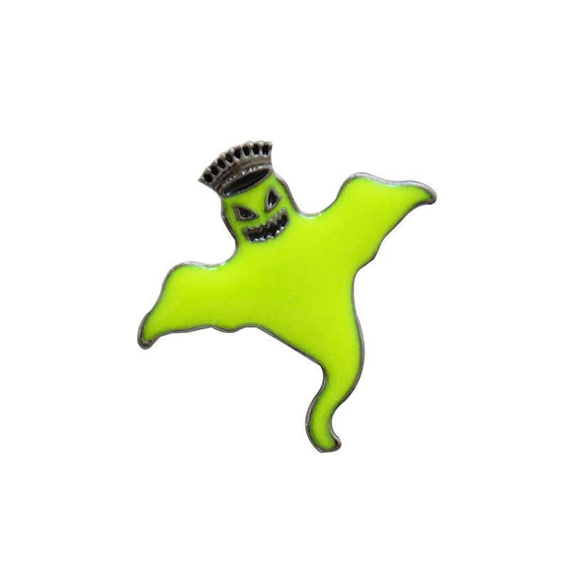 Schattige lichtgevende spookspelden en broches halloween revers kroon hoeden rugzak badge kinderen volwassenen jeans jas jas decoratie sieraden: 11