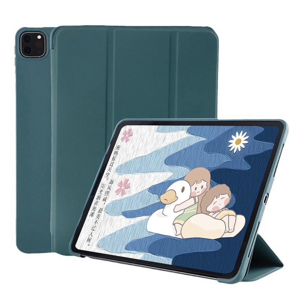 Funda Voor iPad Pro 11 inch Case 2024 Opvouwbare Stand Magnetische TPU Terug iPad A2837 A3006 Cover Slaap Wake Ondersteuning Opladen: Rood