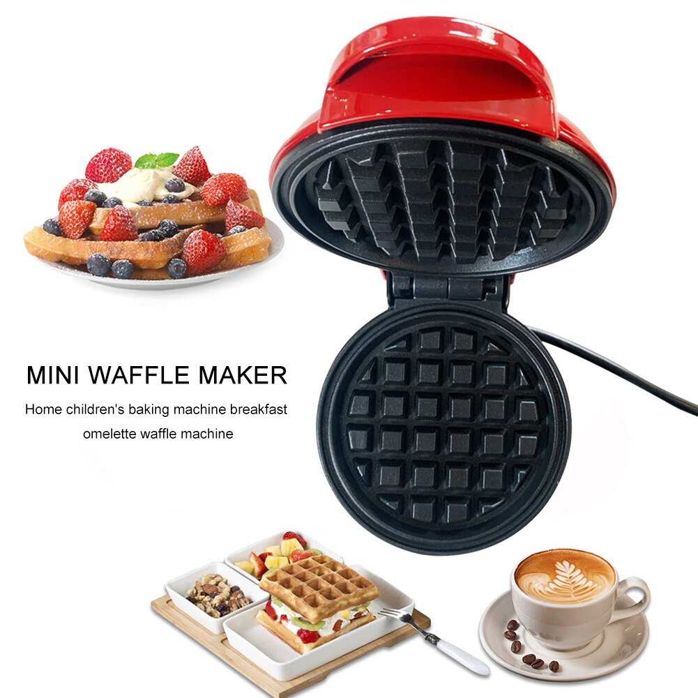 Minimáquina eléctrica para hacer gofres de 350W, horno de masa semiesférica, máquina de gofres para el desayuno, máquina de gofres para panqueque de huevo frito, máquina de Eggette