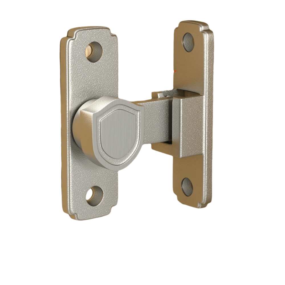 Multiuso 90 /180 graus porta deslizante captura de segurança resistente parafuso de porta noctilucente anti-roubo ferrolho porta alternância ferragem: Preto e branco