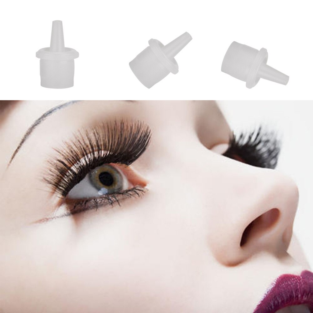 10 stk øjenvippe lim flaske plug eyelash extensions værktøj blokerende hætte til skønhedssalon øjenmakeup værktøj falsk øjenvippe tilbehør