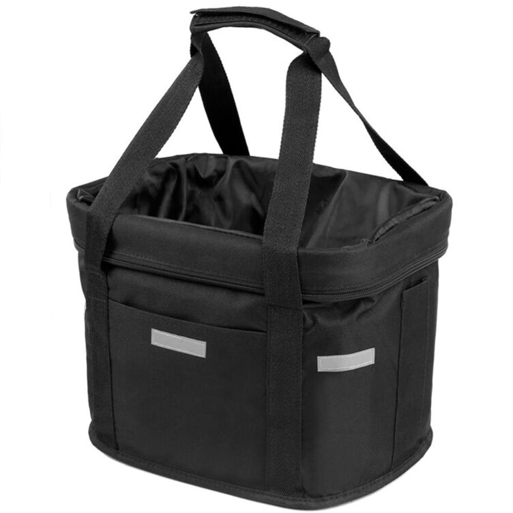Bicycle Front Basket Removable Waterproof Bike Handlebar Basket Pet Carrier Frame Bag Cycle Biking Front Baggage