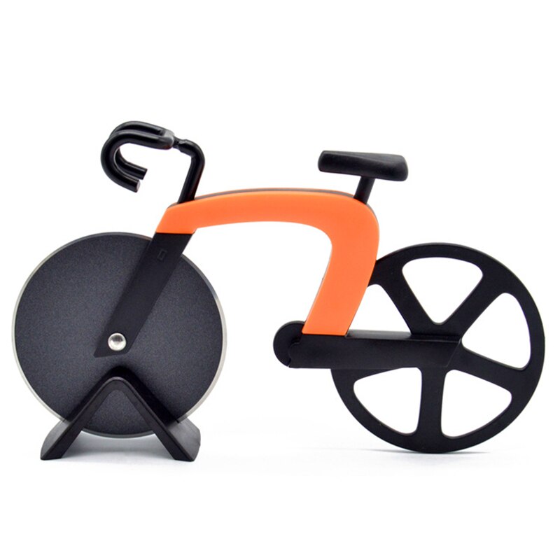Coupe-Pizza en acier inoxydable, Gadget de cuisine, couteau à Pizza en forme de vélo, roue de vélo, rouleau de vélo, couteau à Pizza, outils de cuisine
