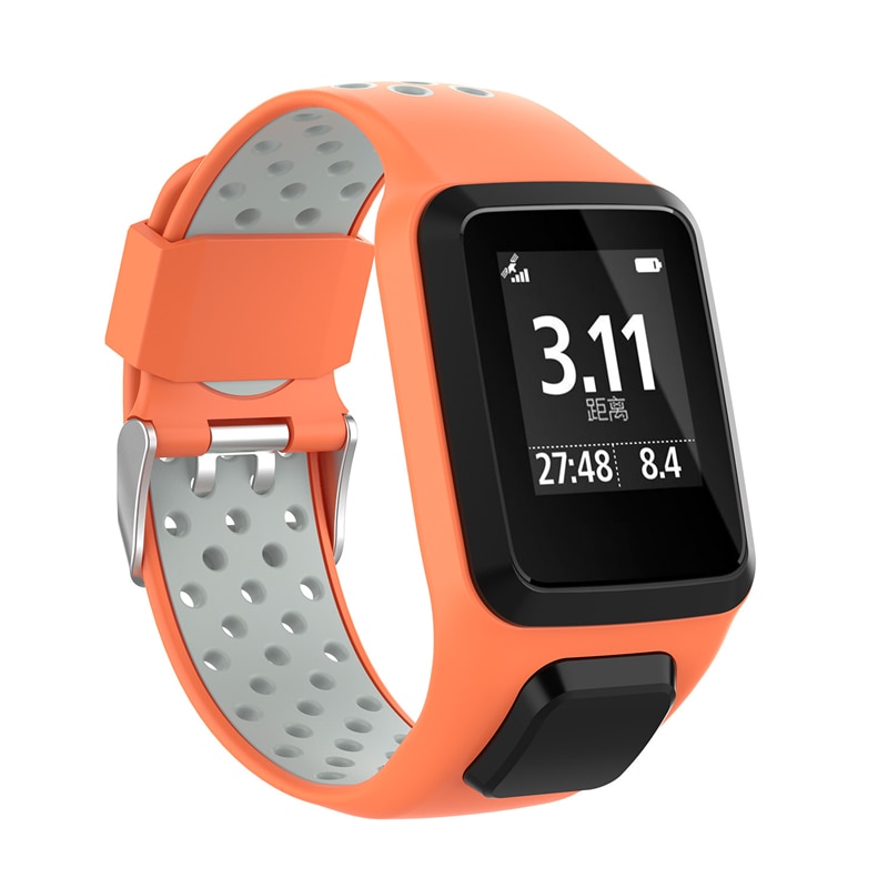 Vervanging Siliconen Rubberen Horlogeband Polsband Voor Polar V800 Horloge Bk