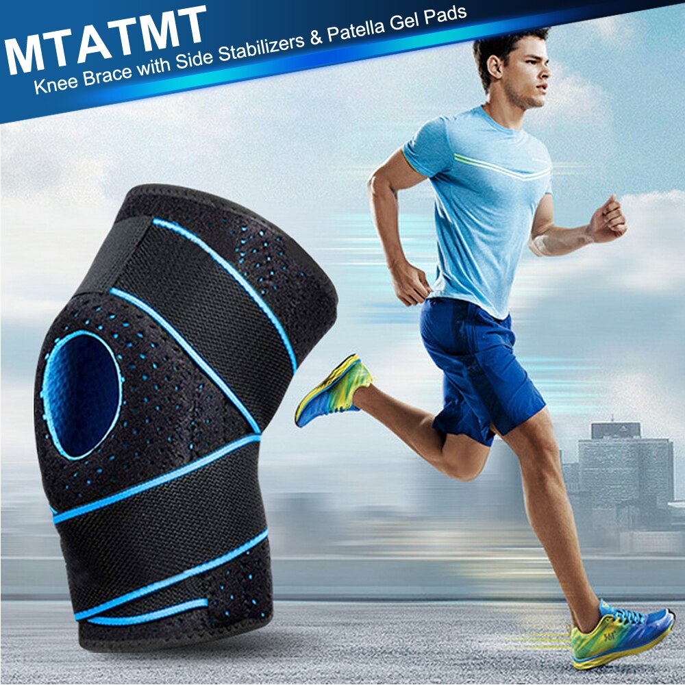 Knee Brace with Side Stabilizers for Meniscus Tear Knee Pain ACL MCL Injury Recovery Adjustable Knee Support for Men and Women