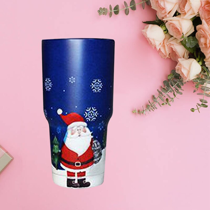 Kerst Watter Battle Ijs Bier Mok 30Oz Vacuüm Koude Roestvrij Staal Auto Cup Huishoudelijke Leuke Kerst Cadeau Cup servies