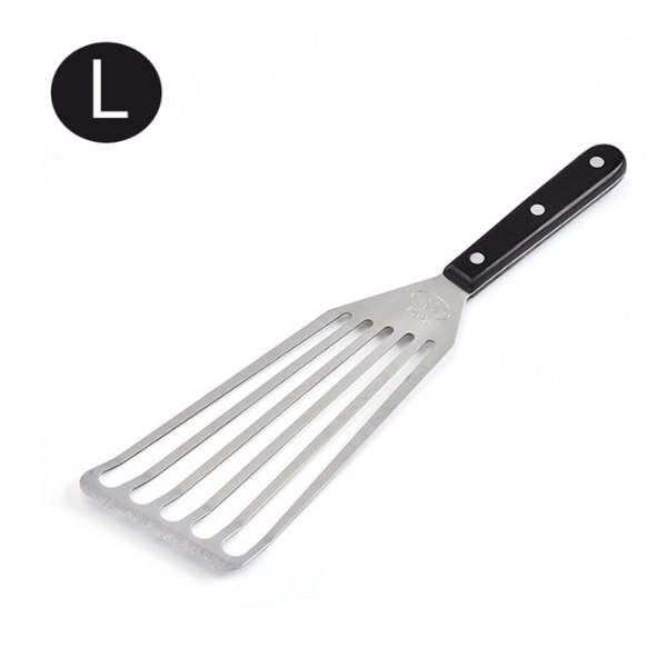 Fish Spatula Stainless Steel Slotted Turner Kitchen Metal Slotted Spatula with Wooden Handle kitchen accessories cooking tools: Light Green