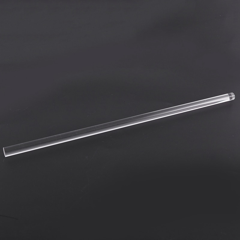 2Pcs 10mm Clear Round Perspex Acrylic Bar PMMA Extruded Rod 12" Length