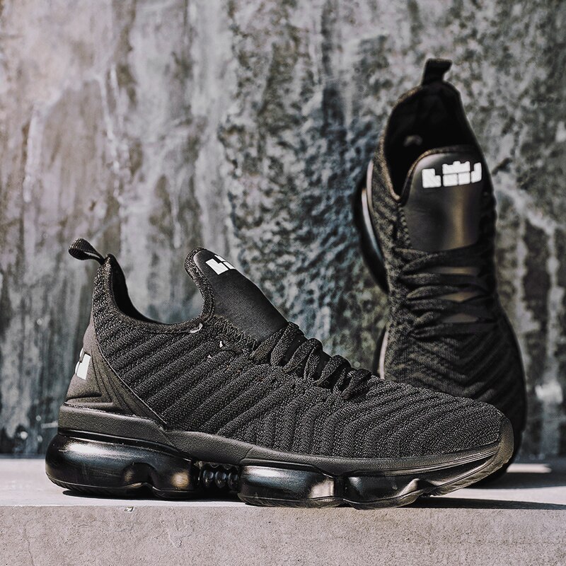 Heren vulkaniseren schoenen trend rode heren casual schoenen mesh ademende sneakers voor heren antislip rubberen schoenen grote maat 45 46 47: Zwart / 9.5