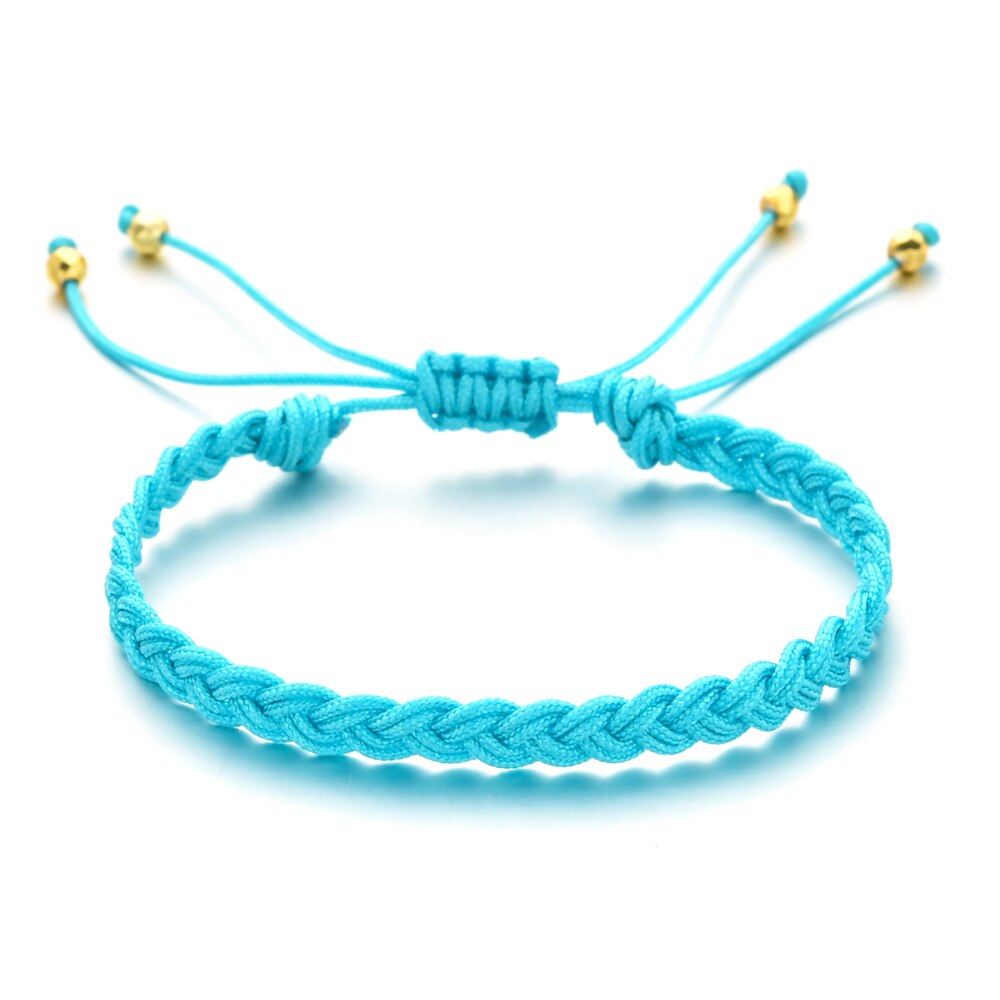 ZMZY Neue Einfache handgefertigt Seil Boho Gewinde Glück Seil Armbinde &Ampere; Armreifen Für Frauen Männer Freundschaft gewebte Regenbogen Armbinde: SL937