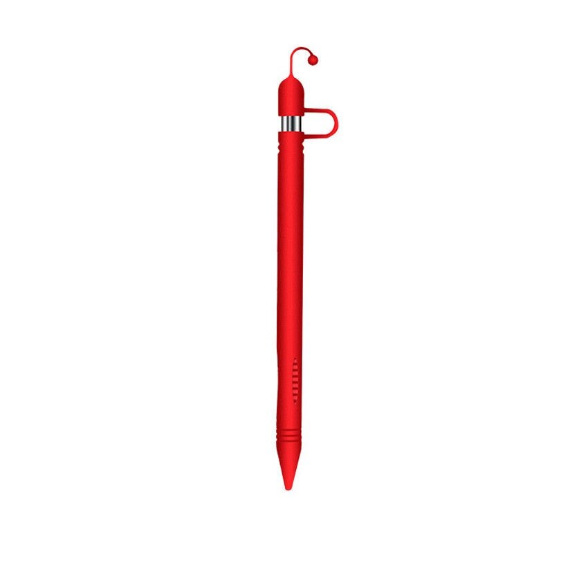 Funda protectora de silicona para iPad Pro de lápiz Apple, funda protectora para bolígrafo: Rojo