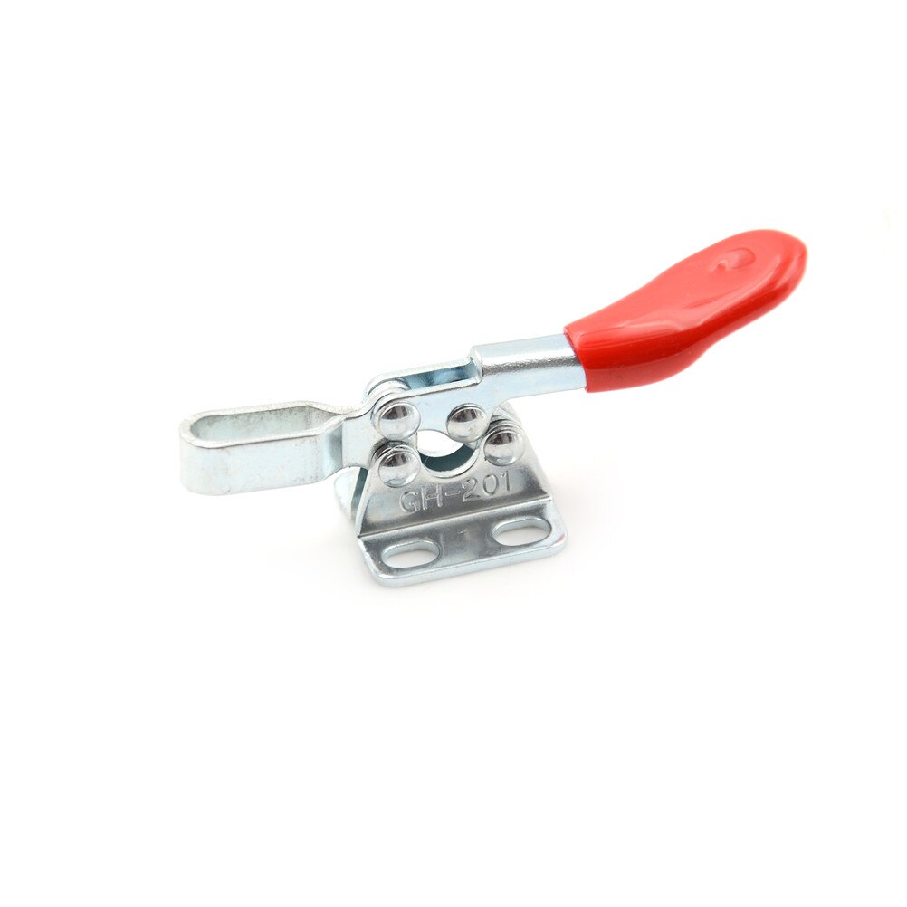 198Lbs 90kg Anti-Slip Push Pull Toggle Clamp Tools / Quick Release Clamp Adjustable Toolbox Case Metal Toggle Latch Catch Clasp: GH-201