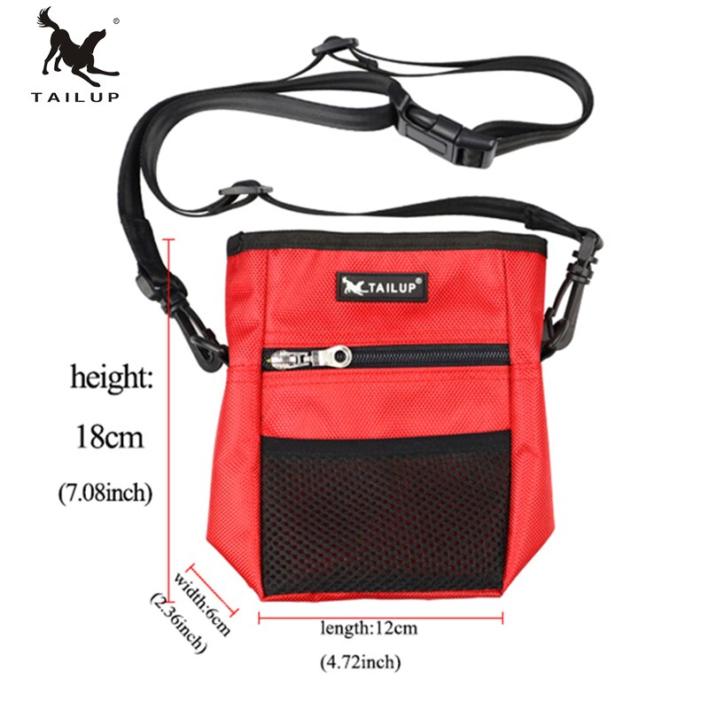 TAILUP – sac d'extérieur pour chien, sac d'entraînement pour chien, pochette d'alimentation pour chiot, sac de taille de récompense, sac de stockage de nourriture pour chien