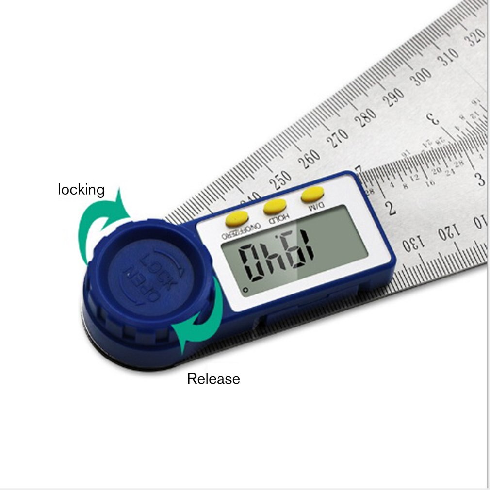 200mm Digital Angle Ruler Protractor Angle Finder Stainless Steel Inclinometer Goniometer Electronic Angle Measurement Tool