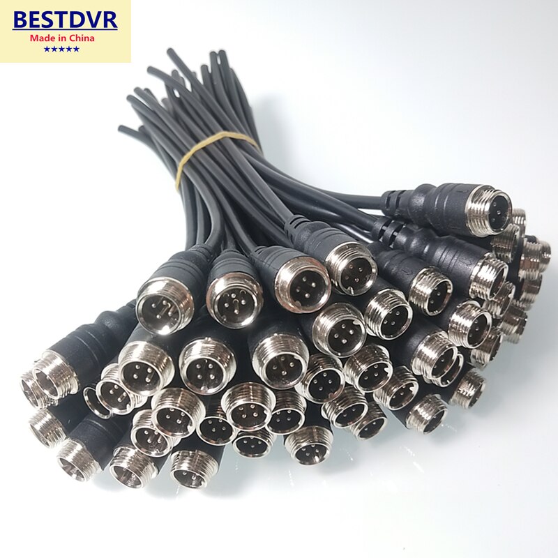 Automotive camera aviation male connector All copper mobile dvr interface Truck camera Aviation connector cables Aviation male