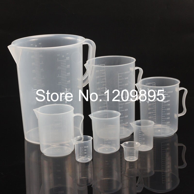 25ml-5000ml Plastic Calibration Measuring Cup Laboratory/Cook supplies Beaker