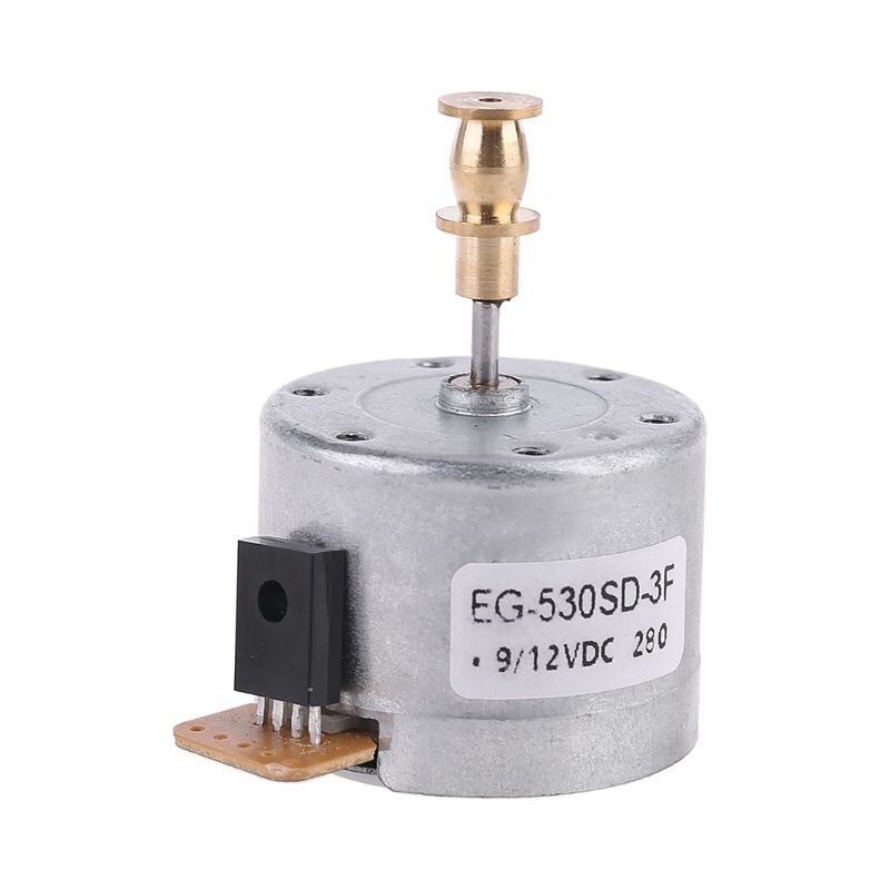 EG530SD-3F DC5-12V 3-Speed 33/45/78 RPM Adjustable Metal Turntables Motor Copper Sleeve Motor for Turntable Record Player: Type A