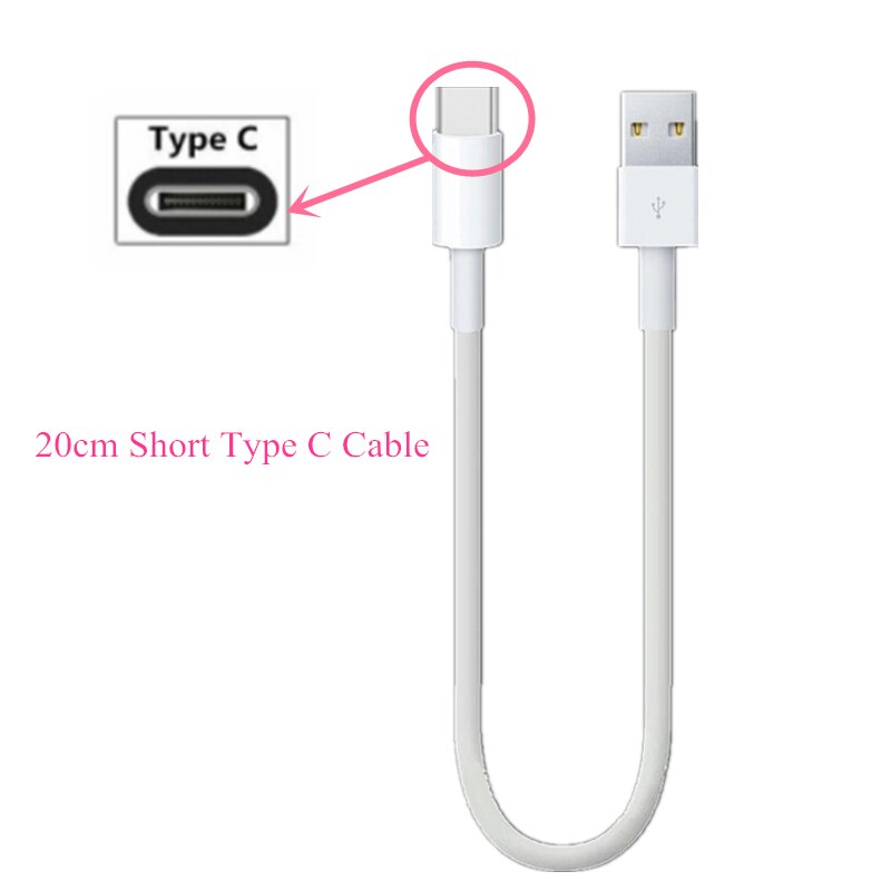 5V 2A USB Typ C Kabel Mikro USB Schnelle Ladung praktisch Android Ladegerät Typ-C Daten Kabel für Huawei P40 Samsung Xiaomi Redmi: 20cm art c kabel