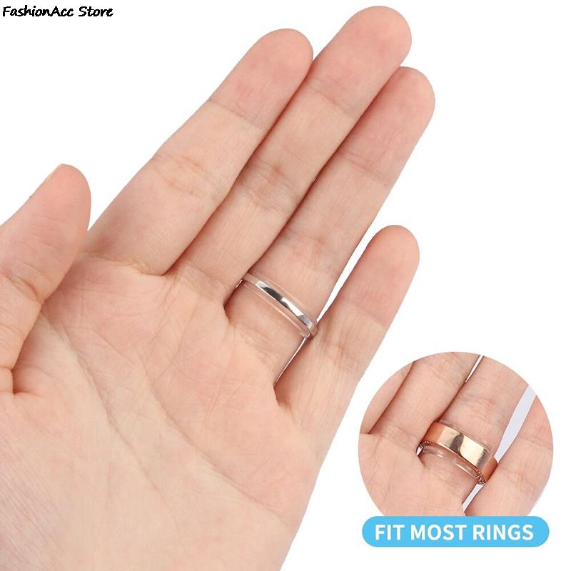 Ajusteur de taille de bague Invisible en Silicone pour votre bague, réducteur de serrage, taille de bague, anneaux d'espacement, garde 8 pièces