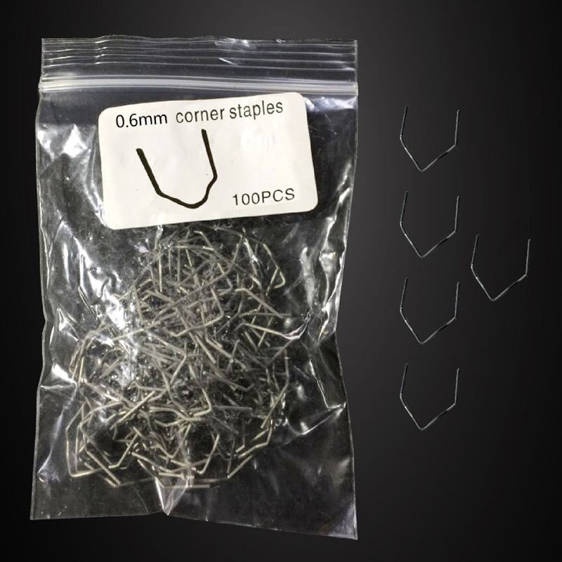 100Pcs Staples Bumper Fender Weld Plastic Repair Kit For Repair Bumper Cracks