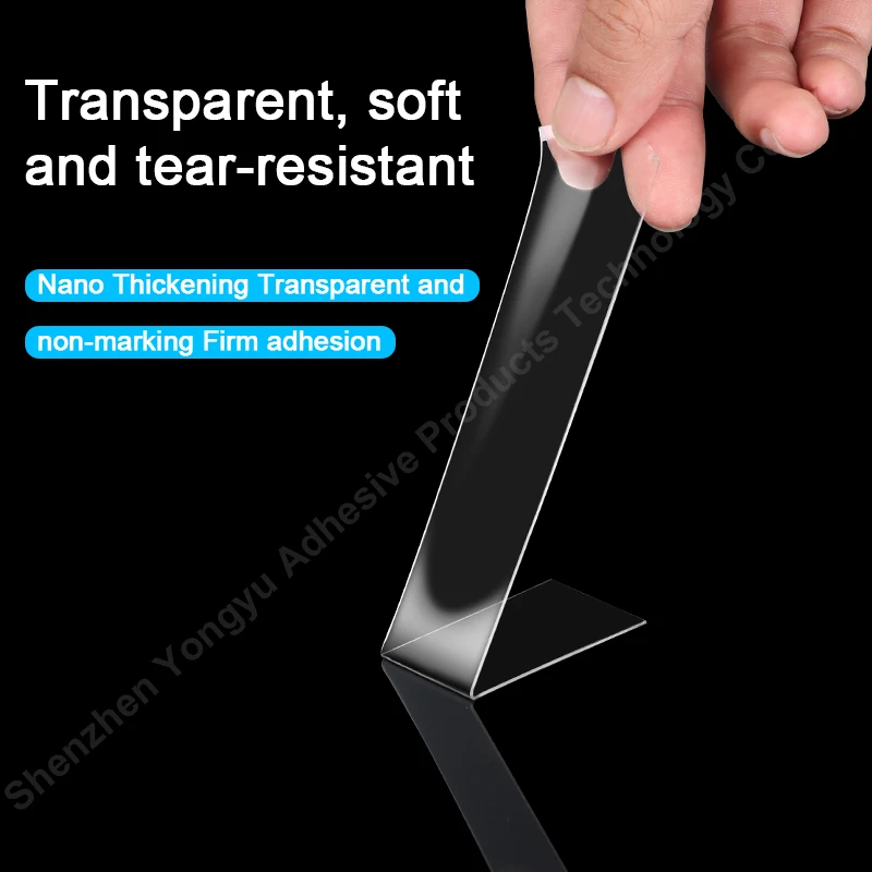 Nano Double-Sided Tape Mounting Tape, Removable Adhesive Foam Tape, Reusable Transparent Tape for Car Paste Items, Wall Decor
