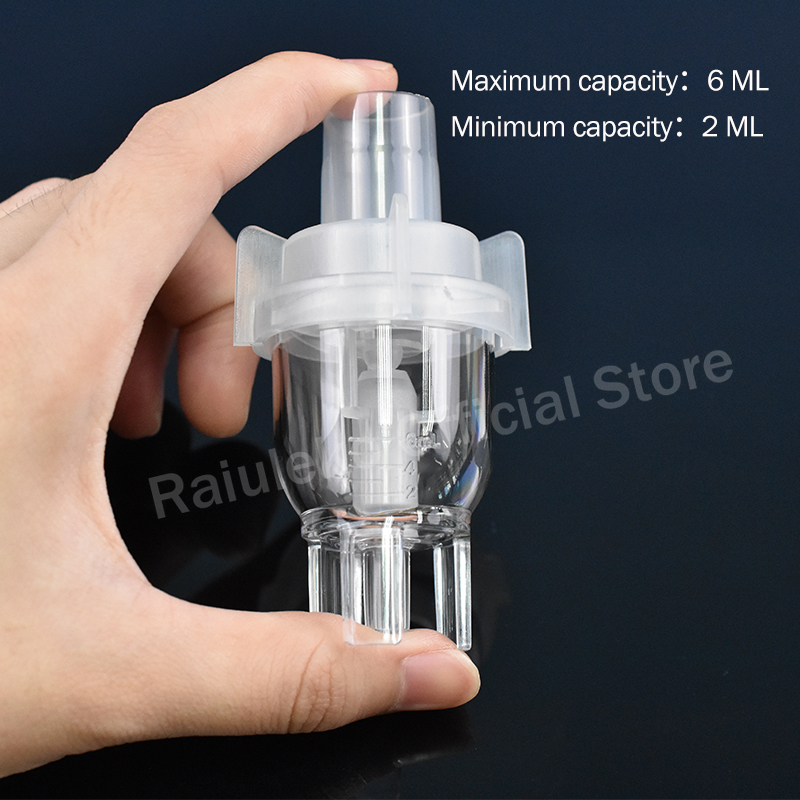 Inhaler Parts Medicine Tank Cup Compressor Nebulizer Accessary Atomized Spray Injector Non-Toxic PP Material Health Care