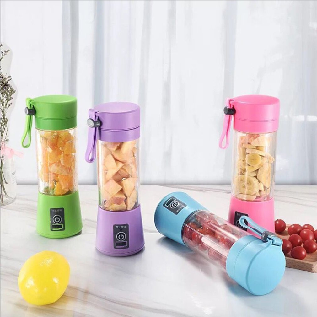 Kannettava kokoinen usb sähköinen hedelmämehupuristin kädessä pidettävä smoothiekone blenderi sekoittava ladattava mini kannettava mehukuppi vettä