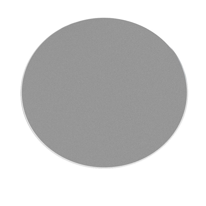 Tappetino Per Mouse Rotondo In Lega Di Alluminio, Impermeabile E Antiscivolo, Superficie Liscia Per Ufficio, Studio E Gamer (Argento)