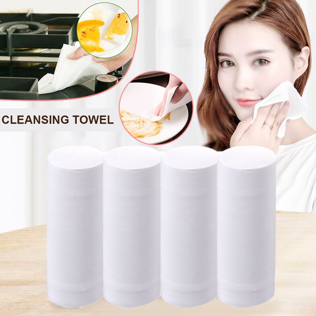 White Toilet Tissue Hollow Replacement Roll Paper Clean Prevent Flu Cleaning Toilet Tissue Soft Toilet Paper 10 Rolls