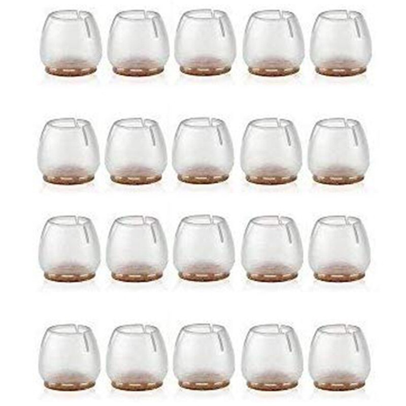 32- pack stoelpootdoppen, siliconen voetjes, tafelhoezen, beschermers voor 25-28mm vloeren