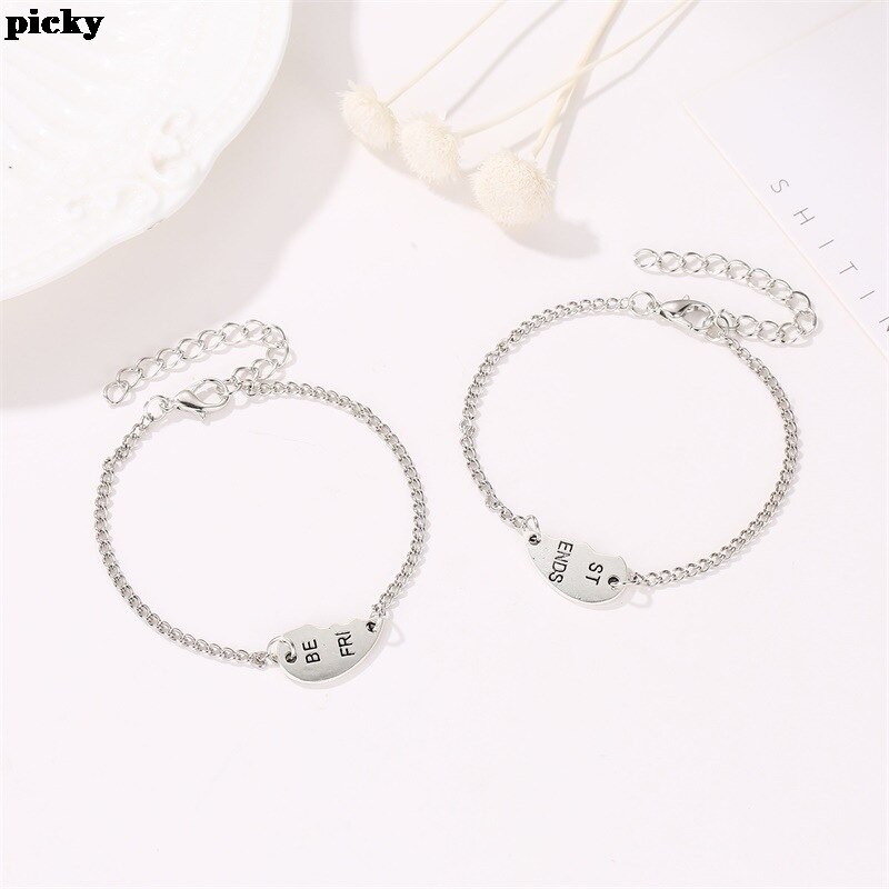 2 stuks/set Beste Vriend Armband voor Vrouwen en Mannen Bff Armbanden Set voor Vriendschap Sieraden