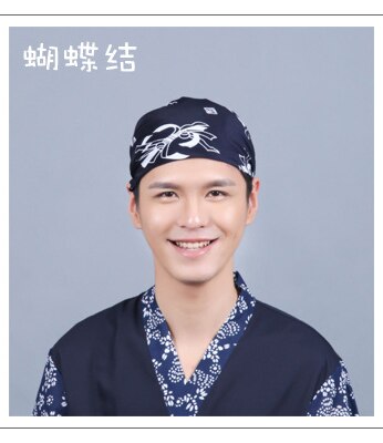 Japanese Ramen Noodle Restaurant Bar Sushi Chef Unisex Waiter Hat Turban Cap Men Women Kitchen Cooking Workwear Caps: 12