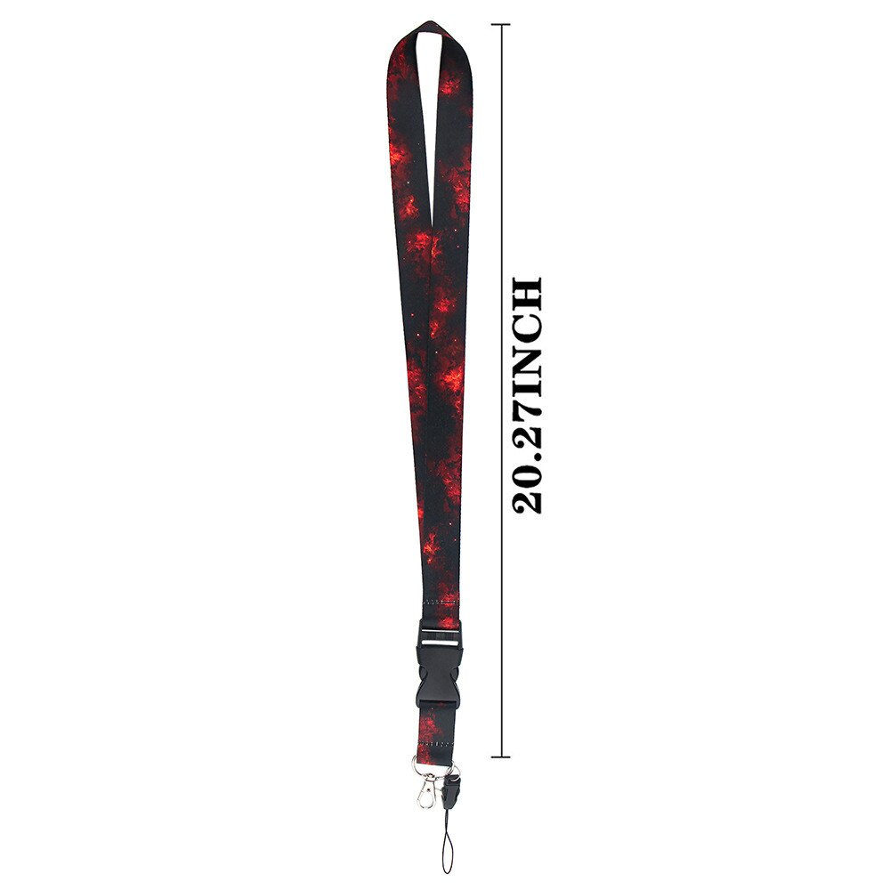 Sterrenhemel Elements Lanyards Sleutelhanger Kleurrijke Print Hals Bandjes Sleutelhanger Mobiele Telefoon Touw Leraren 1 Stuks Badge Houder sleutel